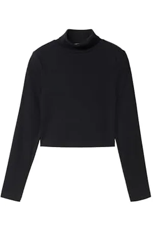 TOM TAILOR Mädchen Kinder RIPP Longsleeve mit Stehkragen, , 176