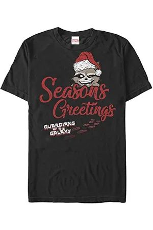 Marvel Unisex Gotg Classic Hidden Rocket Organic Short Sleeve T-shirt, , L