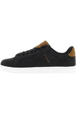 Kappa Herren Amber Low-top, Schwarz/Naranja, 46 EU
