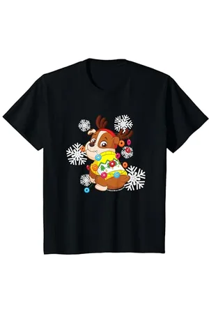 Paw Patrol Kinder Weihnachten Rubble Dressed As Reindeer Cute T-Shirt