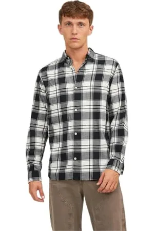 JACK & JONES Herren Jorjoshua Check Shirt Ls Hemd 12227596 , ,S