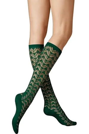 Kunert Damen Kniestrümpfe Ajour Fashion 35-38