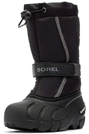 sorel KIDS FLURRY Schneestiefel für Unisex Kinder, Schwarz (Black x City Grey) - Youth, 32 EU