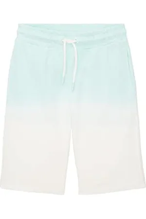 TOM TAILOR Jungen 1036579 Kinder Sweatshorts mit Muster, 31739-Soft Aqua Dip Dye, 140