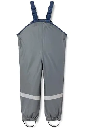 Playshoes Matschhose Regenlatzhose Fleece-Futter Unisex Kinder Wind- und wasserdichte Regenhose Regenbekleidung, , 128