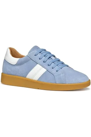 Geox Damen D MELEDA B Sneaker, Lt Blue/White, 39 EU
