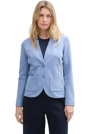 TOM TAILOR Damen 1038703 Blazer, 37106-Flawless Blue, XS