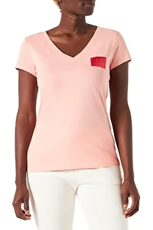 Armani Exchange Damen Slim Fit, Short Sleeves, V-neck Shirt, , S
