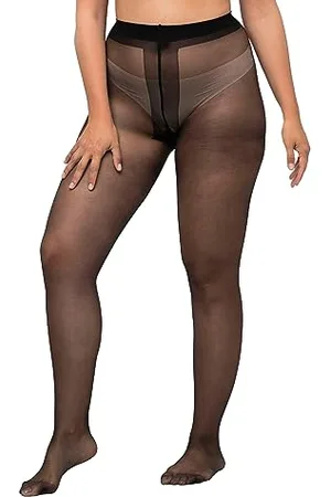 Ulla Popken Damen Feinstrumpfhose, Laufmaschenstopp, Ernergy Support, 20 den, , 50/52