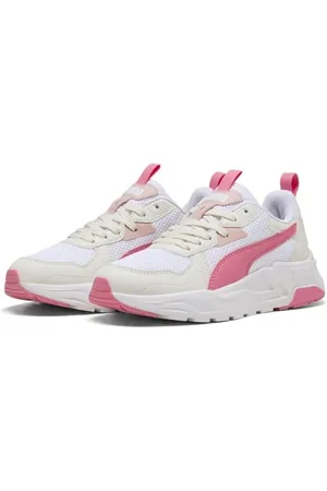 PUMA Trinity LITE JR Sneaker, White-Magic Rose-Vapor Gray, 37 EU