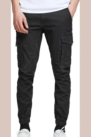 JACK & JONES Herren Hose Cargo Jogger Pants Paul Flake AKM 542 Twill Gummibund, Farben: , Größe Hosen:34W / 30L