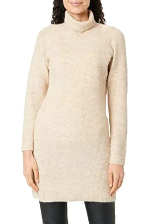 Pieces® Damen Pcellen Ls High Neck Knit Dress Noos Bc, ,M