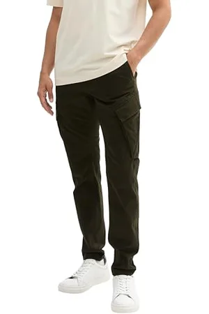 TOM TAILOR Herren 1042567 Tapered Cargo Hose, 11172-Dark Rosin Green, 31-35