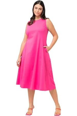 Ulla Popken Damen, ärmellos, A-LINE Kleid, , 46-48