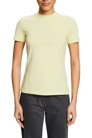 ESPRIT Damen 014ee1k332 T-Shirt, Lime Yellow, XL EU
