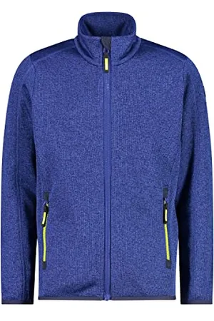 CMP Jungen Mélange Fleece Jacket Knit Tech Melange Fleecejacke, Damen, Light Blue, 54, , 104