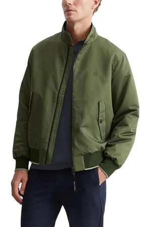 Marc O’ Polo Marc OߴPolo Herren Übergangsjacke mit Reißverschluss sportlich, Grün (Dried Herb), 3XL