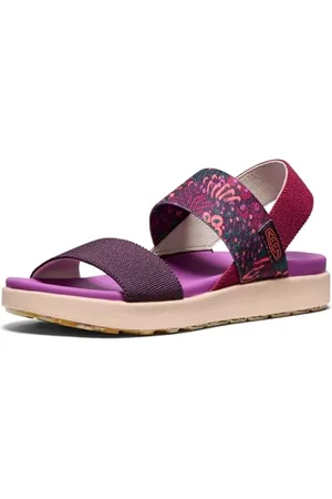 Keen Damen Elle Backstrap Sandalen mit Keilabsatz, Beaujolais/Plum Perfect, 37.5 EU