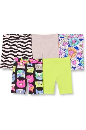 Amazon Mädchen Midi-Radshorts (Früher Spotted Zebra), 5er-Pack, , 11-12 Jahre