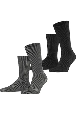 ESPRIT Herren Socken Vertical Stripe 2-Pack Biologische Baumwolle gemustert 2 Paar, , 39-42