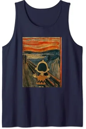 Peanuts Erdnüsse Charlie Brown Scream Artsy Tank Top