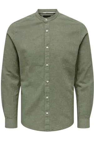 Only & Sons Herren Freizeit Hemd ONSCAIDEN SOLID - Slim Fit XS S M L XL XXL, Größe:XS, Farbe: 22019173