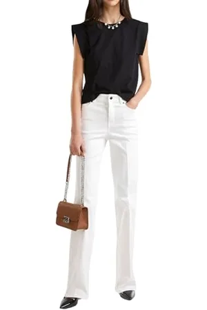 Benetton Damen Pantalone 49fwde01s Jeans, , 26