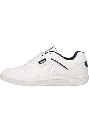 Fila C. Court Teens Sneaker, White-Medieval Blue, 38 EU
