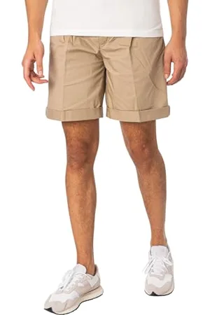 Replay Herren Jogginghose Kurz mit Stretch, Grau (Stone 829), 38