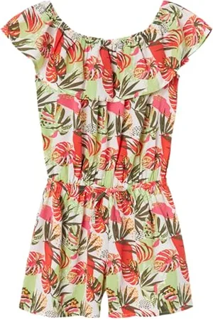 NAME IT Mädchen NKFVINAYA SS Playsuit FFFFF NOOS Jumpsuit, , 134