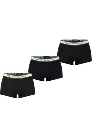 Emporio Armani Herren Stretch Cotton Core Logoband 3-Pack Trunk, , S (3er Pack)