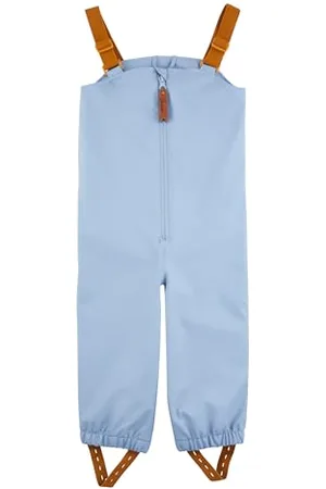 Sterntaler Regenhose ungefüttert Uni - Kinder Regenhose wasserdicht - Jungen Matsch- und Buddelhose mit verschweißten Nähten und elastischen Hosenträgern - robuste Regenbekleidung - , Größe 86