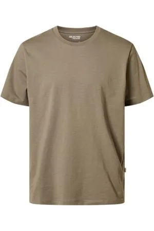 SELECTED Male T-Shirt Flammengarn Baumwoll