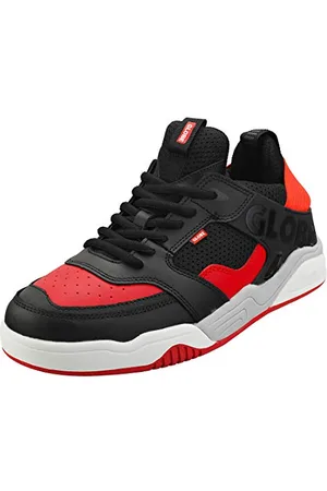 Globe Herren Tilt Evo Skateboardschuhe, Schwarz (Black/Red 10036), 36 EU