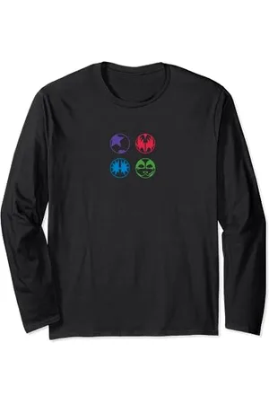 Kiss – Cartoon-Farblogo Langarmshirt