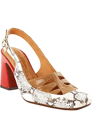 Chie Mihara Damen OGURI 41 Pump, Snake, Brown, red, EU