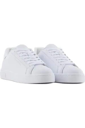 Armani Exchange Damen London Sneaker, OP.White/OP.White, 38 EU