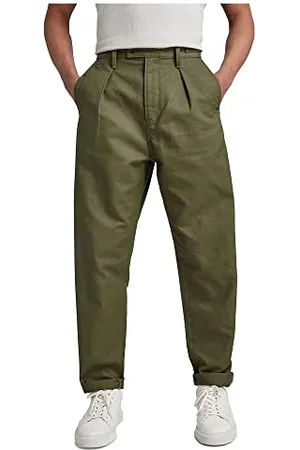 G-Star RAW Herren Unisex Pleated Chino Relaxed, Grün (Shadow Olive D20147-D190-B230), 27W / 32L