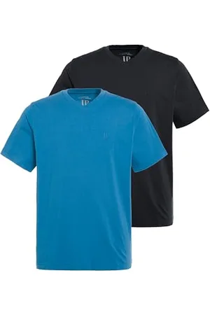 JP 1880 Herren große Größen Übergrößen Menswear L-8XL T-Shirts, Basic, 2er-Pack, V-Ausschnitt, Halbarm, bis 8 XL 8XL 711318743-8XL
