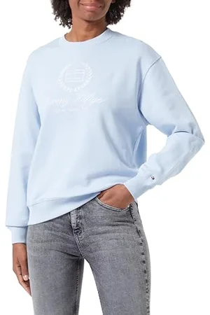 Tommy Hilfiger Damen Sweatshirt ohne Kapuze, , XXS