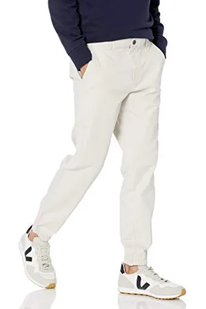 Amazon Herren Chino-Jogginghose Mit Geradem Schnitt, , XXL