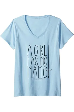 Game of Thrones Damen A Girl Has no Name T-Shirt mit V-Ausschnitt