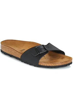 Birkenstock Unisex Madrid Birko-flor Pantoletten, Schwarz (Black 040793), 35 EU
