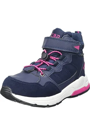 CMP Unisex Kinder Kids Hadil Leather Wp Urban Shoes Sneaker, Black Blue, 37 EU