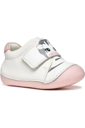 Geox Baby-Mädchen B TUTIM B Sneaker, White/Rose, 23 EU