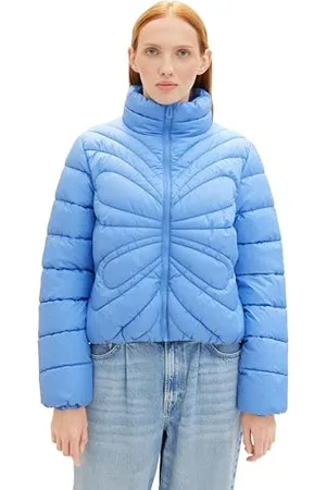 TOM TAILOR Damen Lightwight Steppjacke mit Stehkragen, , L