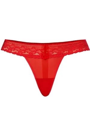 Teyli String Tanga Damen mit Zarter Spitze Verziert - Strings & Tangas für Damen aus Transparentem Mesh