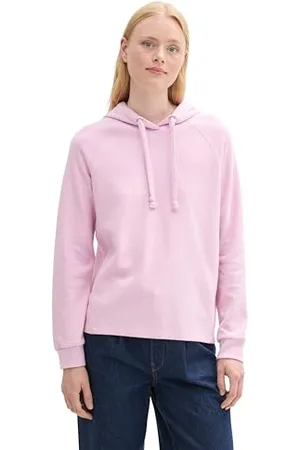 TOM TAILOR Damen 1042827 Basic Hoodie mit Kapuze, 31646-Soft Summer Pink, XXL