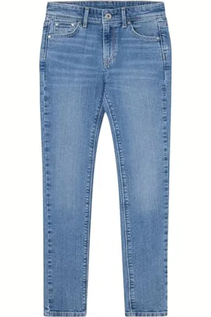 Pepe Jeans Mädchen Pixlette High, Blau (Denim-cr4), 10 Jahre