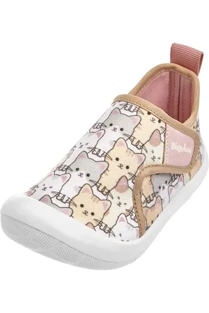 Playshoes Freizeitschuh Katze Allover Unisex Kinder Sneaker, , 21 EU